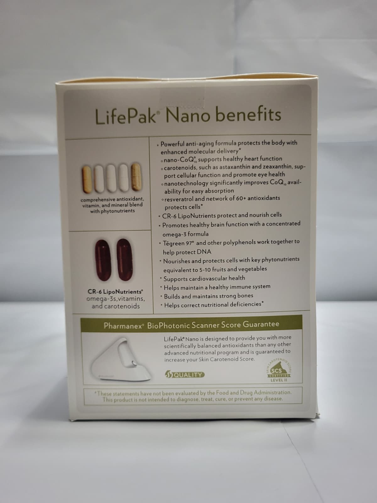 2-Packs Nu Skin NuSkin Pharmanex Lifepak Nano 60 packets Exp: 12/2027