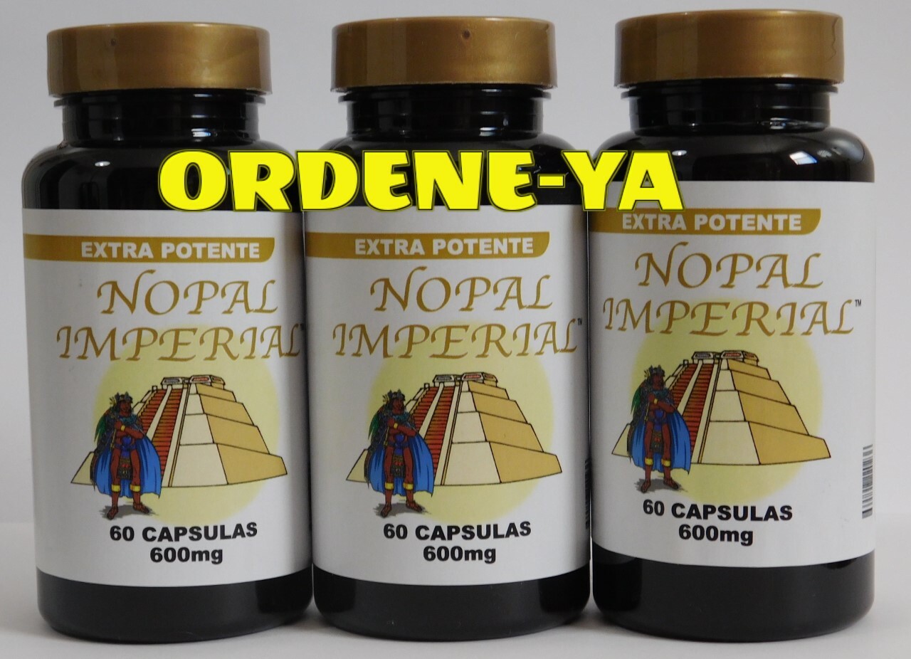 3 NOPAL IMPERIAL 180 CAPSULES Vital EXTRA POTENTE 100% ORIGINAL IMMUNE & NERVE