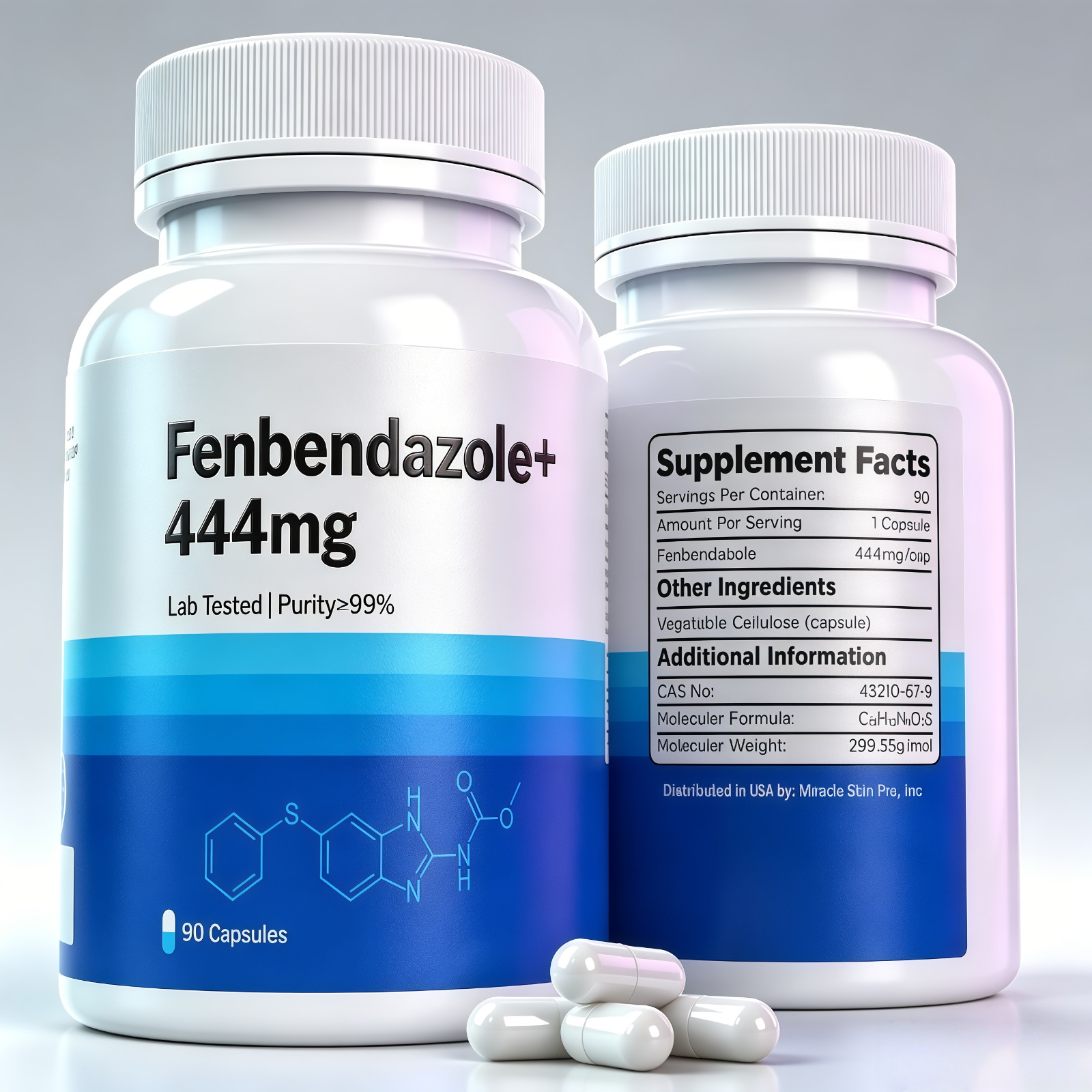 FENBENDAZ0LE 444 mg 90 caps– Superior Dietary Vitamin | 90 Capsules
