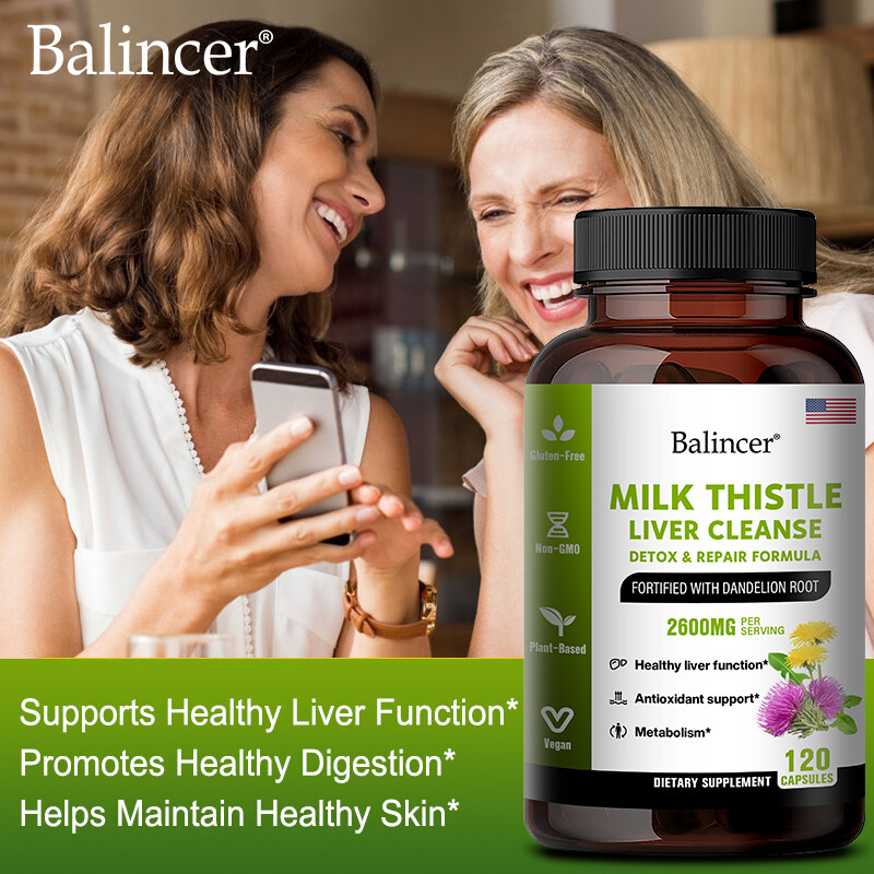 Milk Thistle Liver Cleanse, Detox Repair Formula, 2600 mg per serving