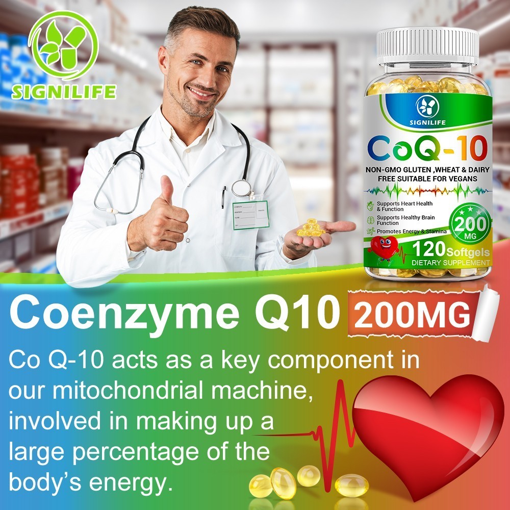 CoQ10 Coenzyme Q10 300mg 120 Capsules Heart Support NON GMO-