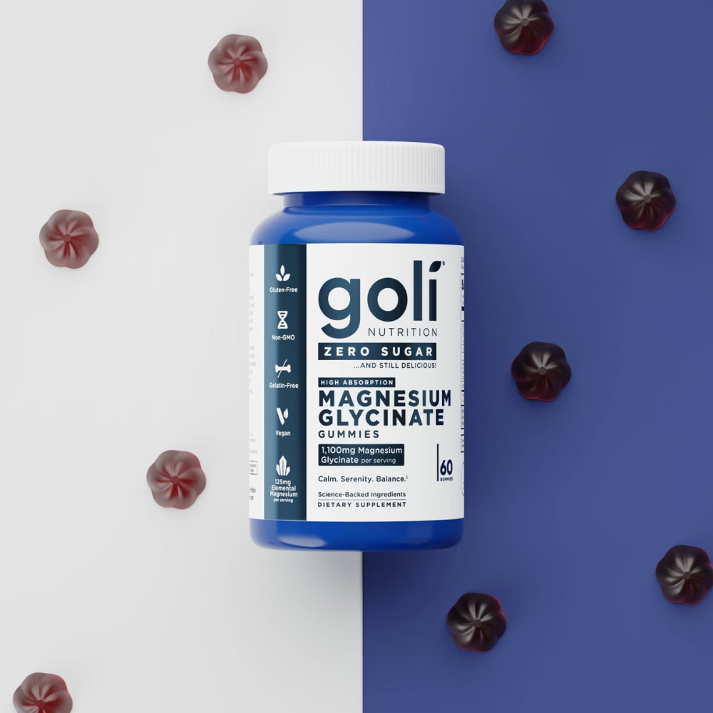 Goli Nutrition Magnesium Sugar Free Dietary Supplement Vegan Gummies – 60ct