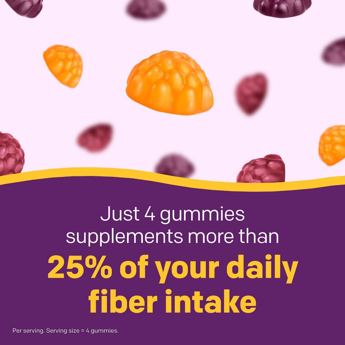 MiraFIBER Gummies from The Makers of MiraLAX, 8g of Daily Fiber Per Serving,72ct