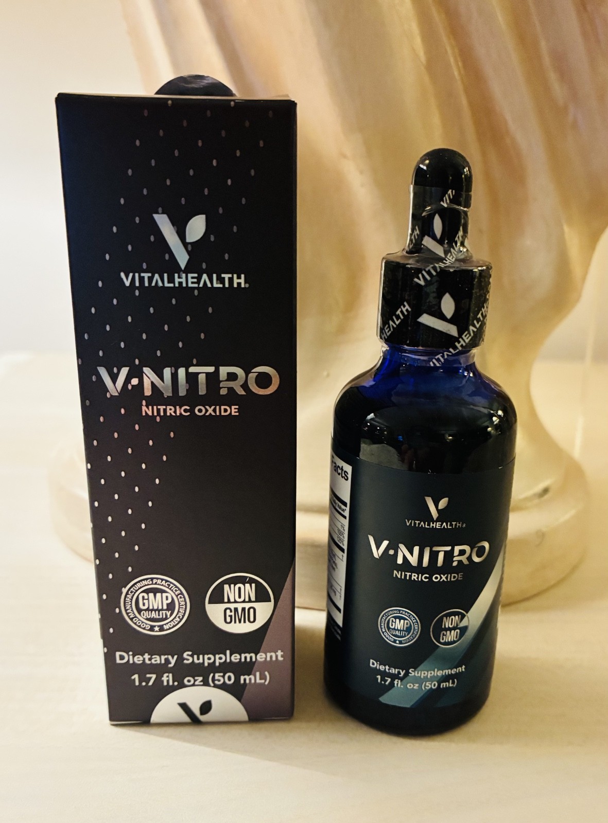Vital Health V-Nitro Nitric Oxide 1.7 fl oz 50 ml Exp 4/20/27 NEW IN BOX