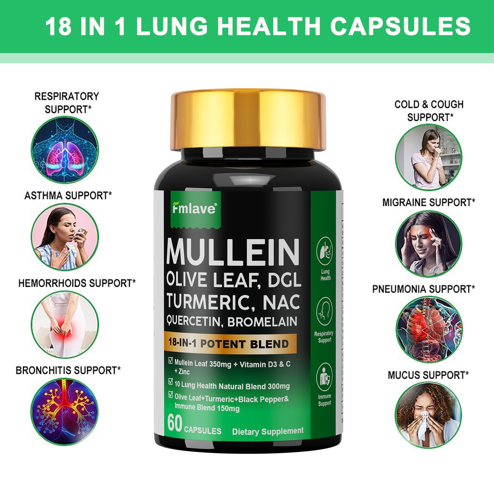 Mullein Lung Cleanse – Herbal Lung Detox & Cleanse for Respiratory Lung Health