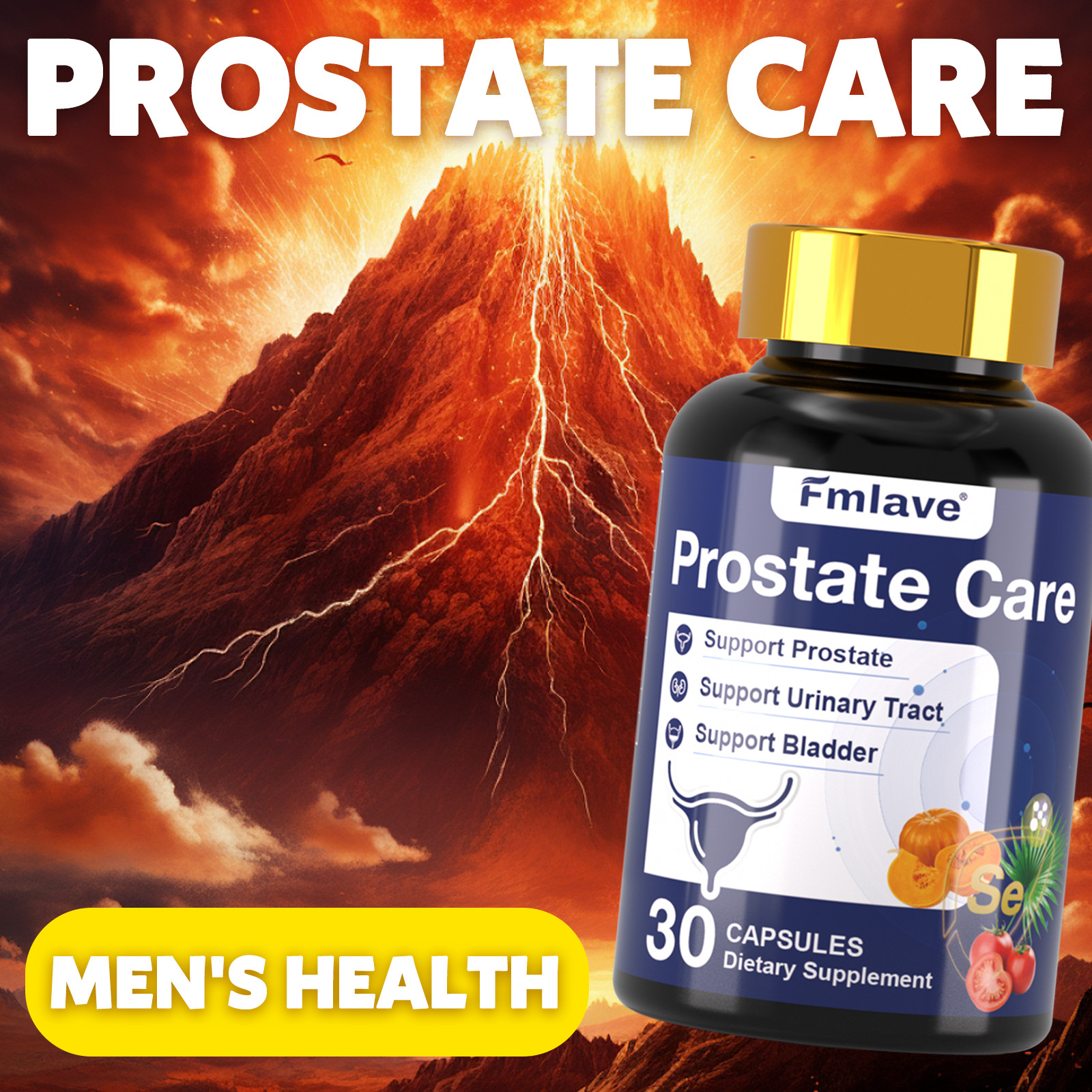 6 pack Fmlave Prostate Advanced Prostate Supplement, Saw Palmetto Lycopene 180ct