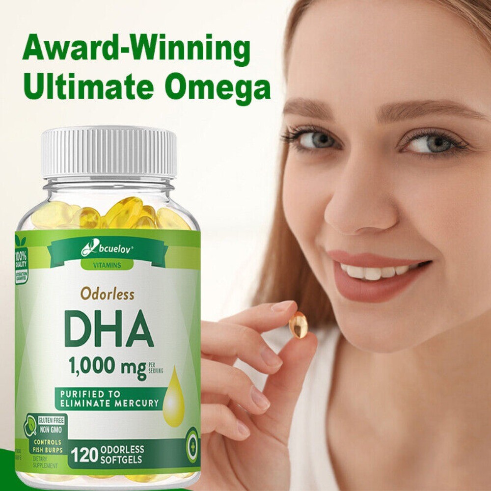 DHA -1000mg – 30/60/120 Capsules – Improve Memory,Concentration