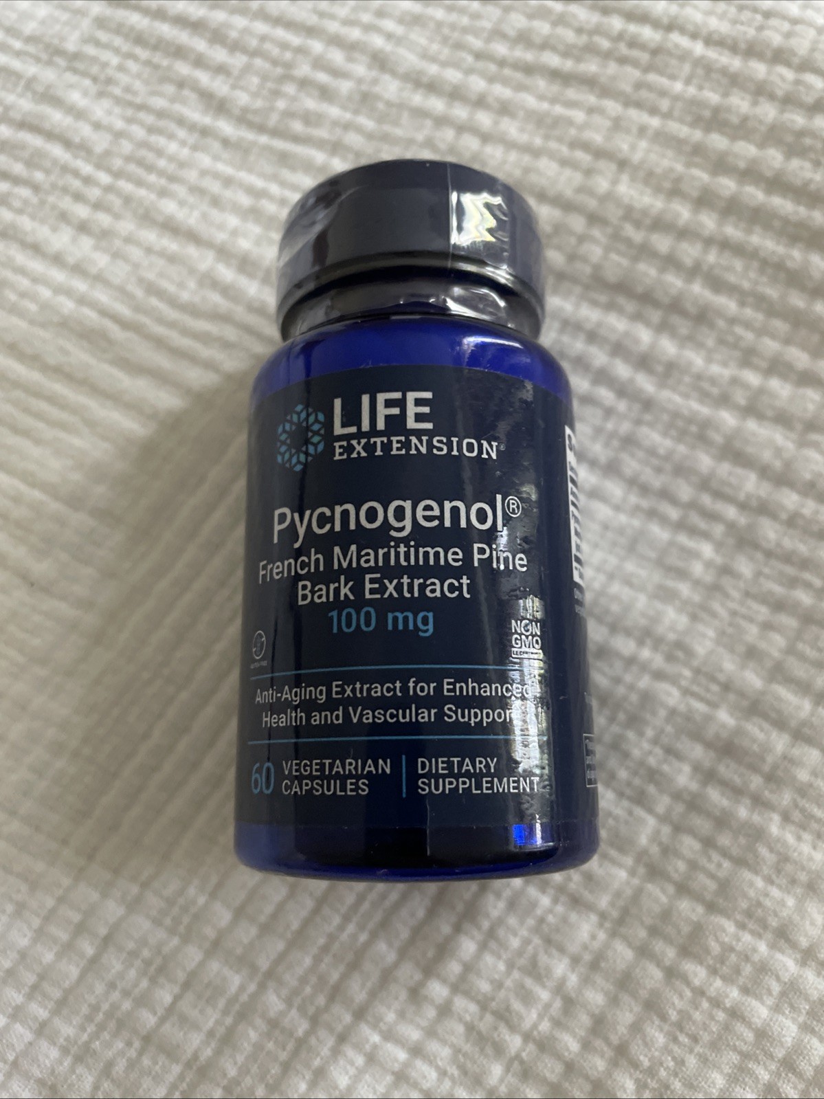 Life Extension Pycnogenol, French Maritime Pine Bark Extract 60 Caps Exp 08/2026
