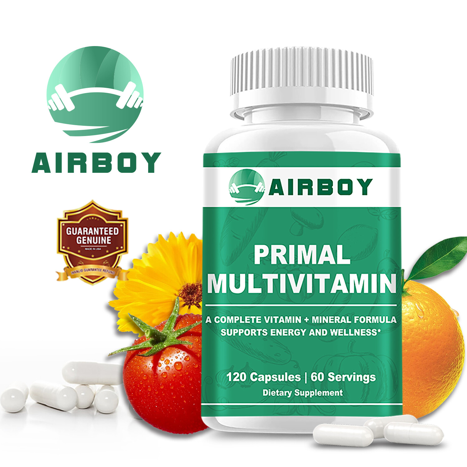 120pcs Primal Multivitamin-Multiminerals-Highest Potency,Support Energy & Health