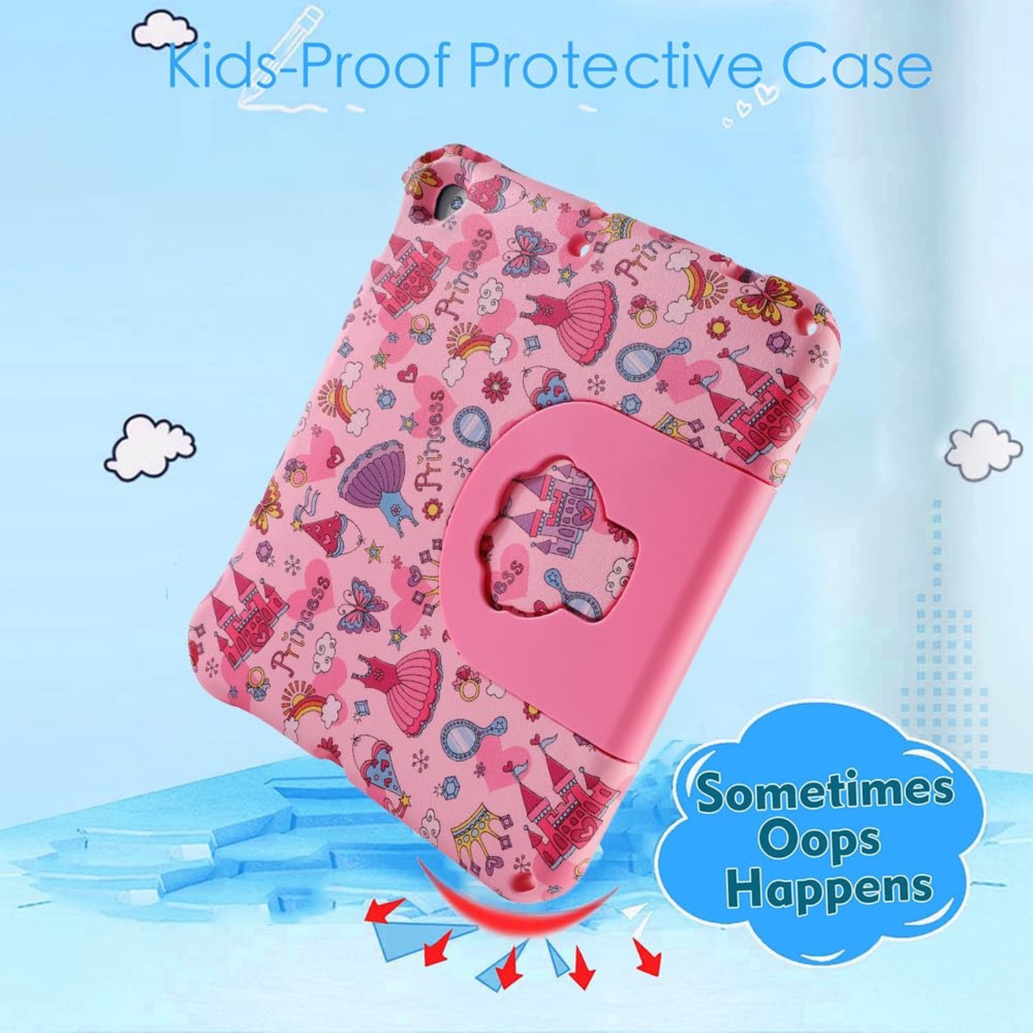 Princess Kids Tablet Cover for iPad 10th 11th Generation iPad 11 inch 2025 A1…
