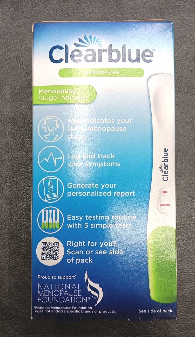 Clearblue Menopause Stage Indicator 5 Test Sticks Exp 02-2026 SEALED