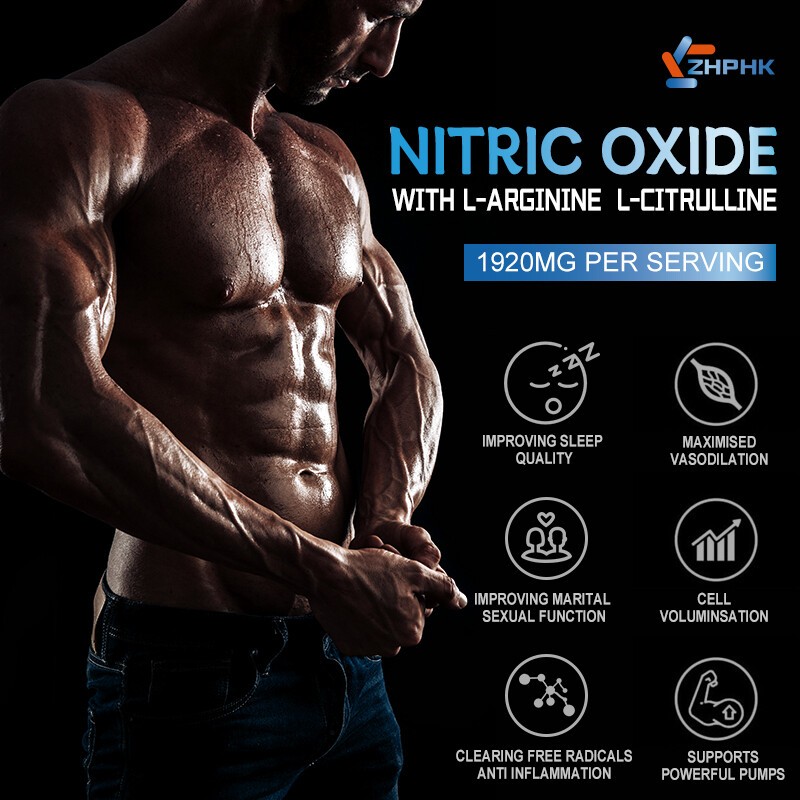 Nitric oxide enhancer supplement testosterone booster for male sexual function