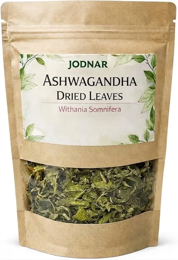 Jodnar Dried Ashwagandha Leaves High Potency Stress Relief & Wellness supplemet