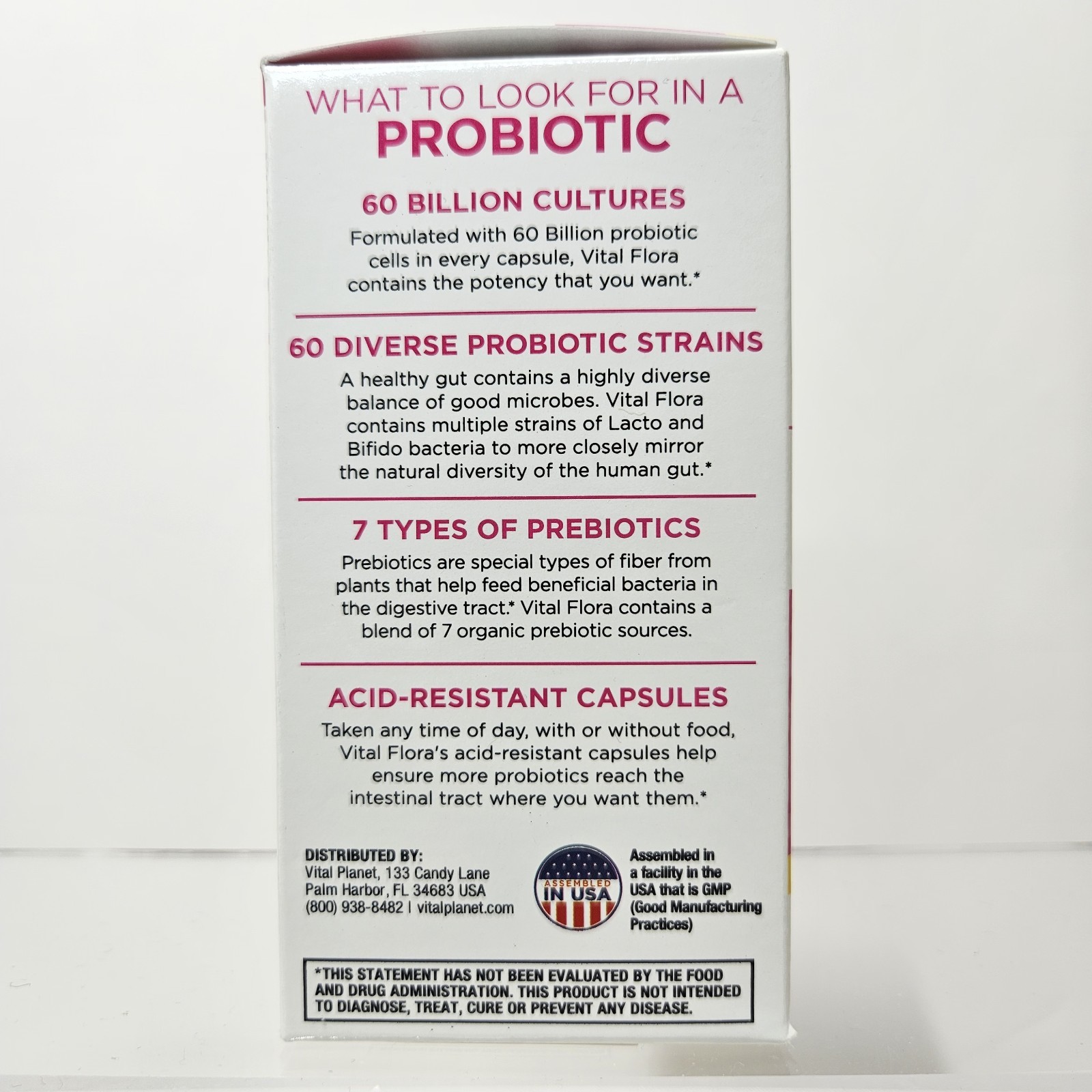 Vital Planet Vital Flora Women’s Daily Probiotic 60 Billion 60 Strains Exp 06/27
