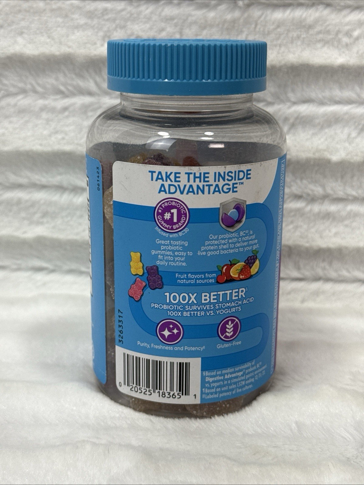Digestive Advantage Daily Probiotics 3 In 1 Supplement 80 Gummies SEALED 2027