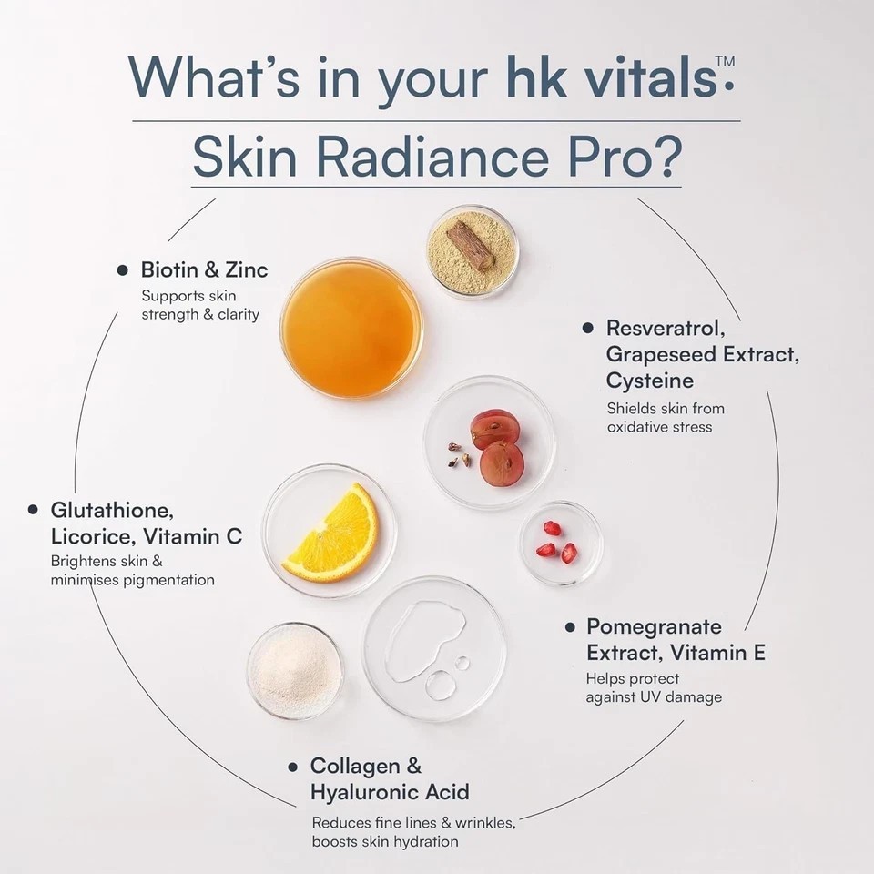 HK Vitals Collagen 300g – Skin Radiance Pro with Glutathione & Biotin S508