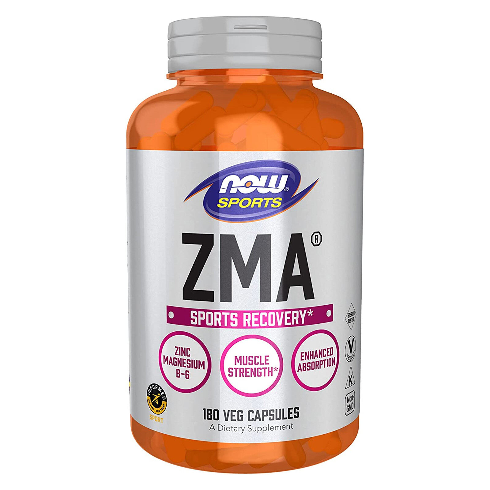 NOW FOODS ZMA – 180 Veg Capsules