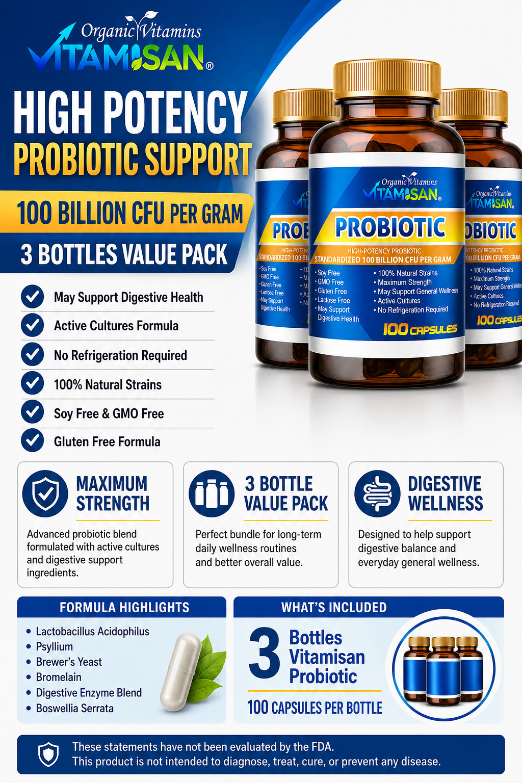 200 ULTRA PROBIOTIC 100 Billion CFUs NOW ULTIMATE FLORA PRIMAL NATURES ORGANIC V