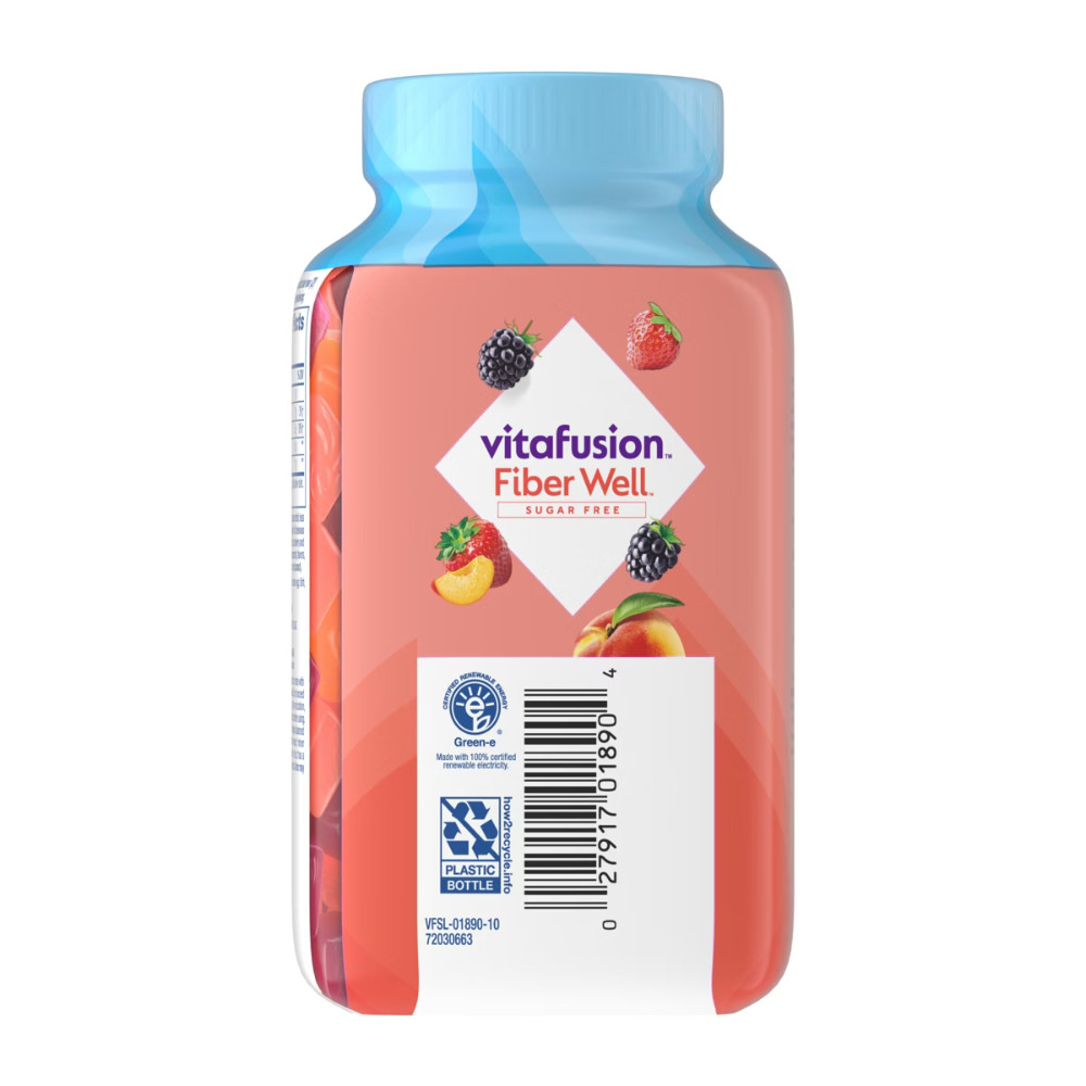 Vitafusion Fiber – Well Fiber Supplement Gummies – Fruit Flavors – 90ct