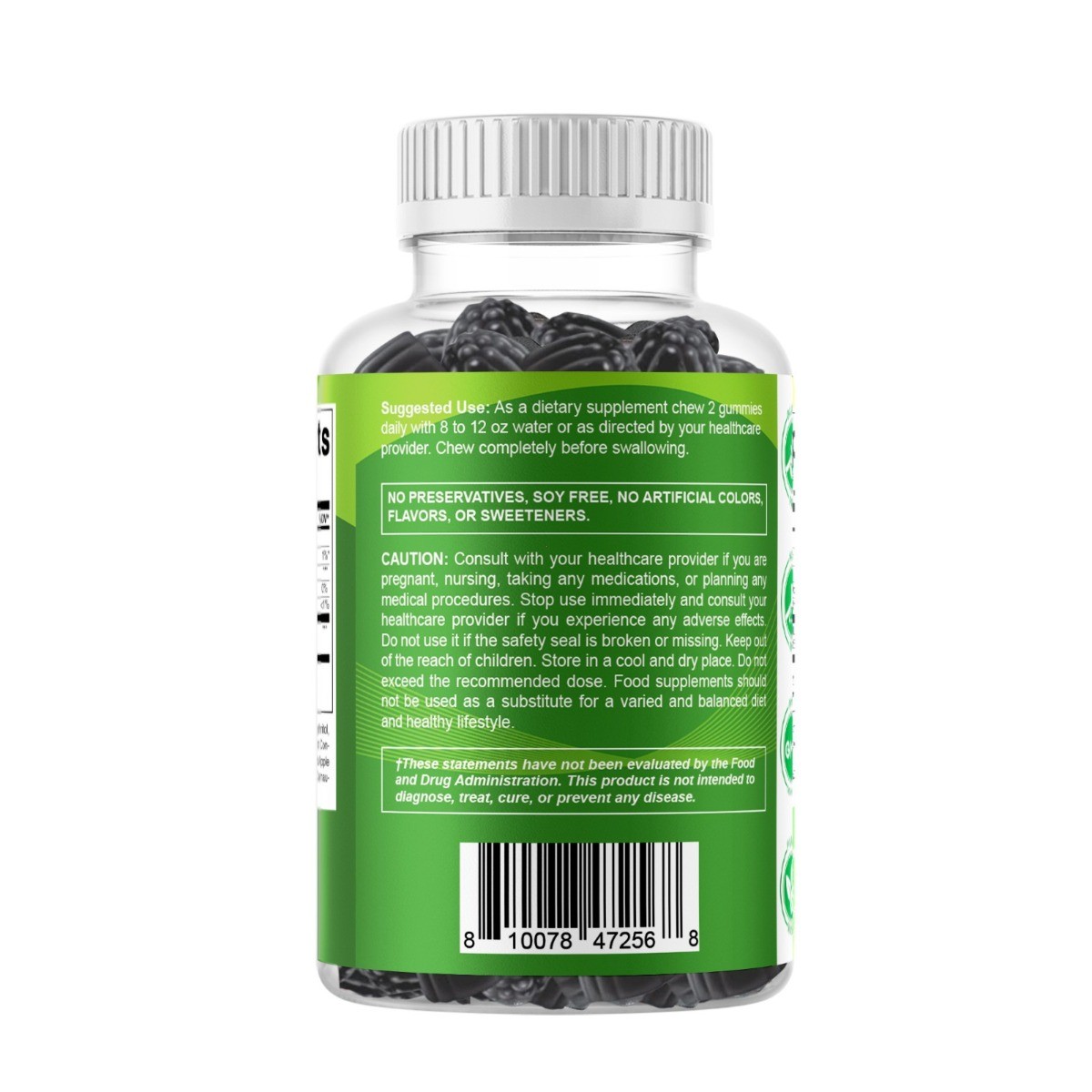 2Pk Vitamatic Sugar Free Moringa Gummies 10000mg Plant Based Superfood 120 Ct