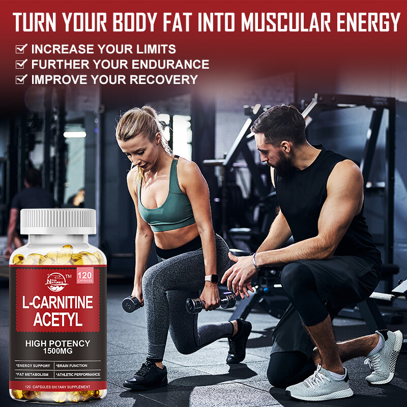 Acetyl L-Carnitine 1500mg, 240 Capsules, Brain Health, Energy Support Fat Burner