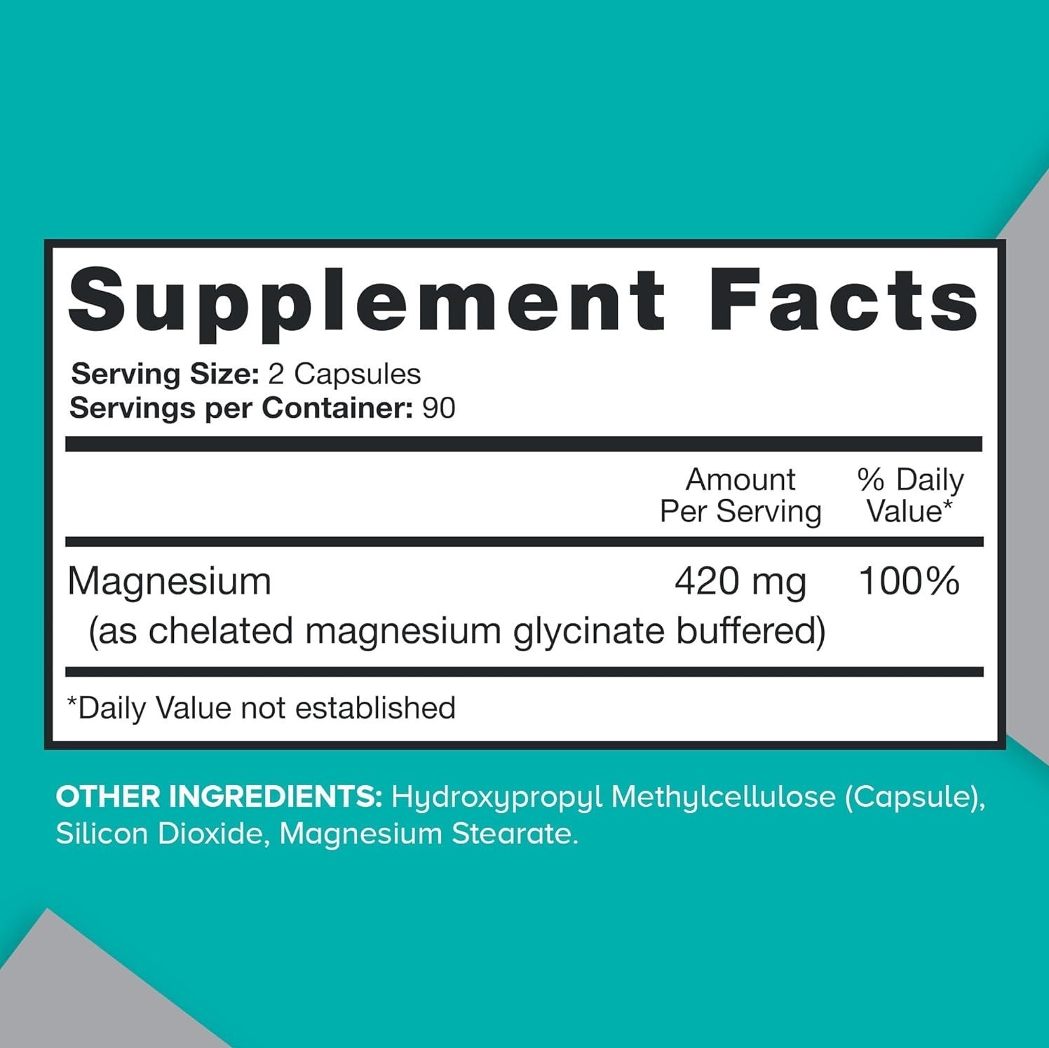 Qunol Magnesium 420mg Capsules – High Absorption, Extra Strength, 180 Count