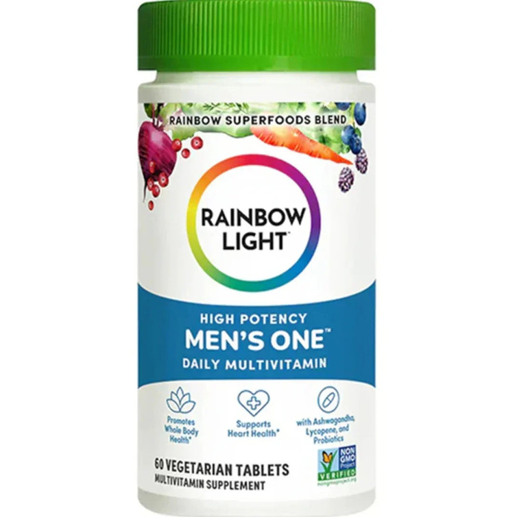 Rainbow Light High Potency Men’s One Daily Multivitamin (60 Vegetarian Tablets)
