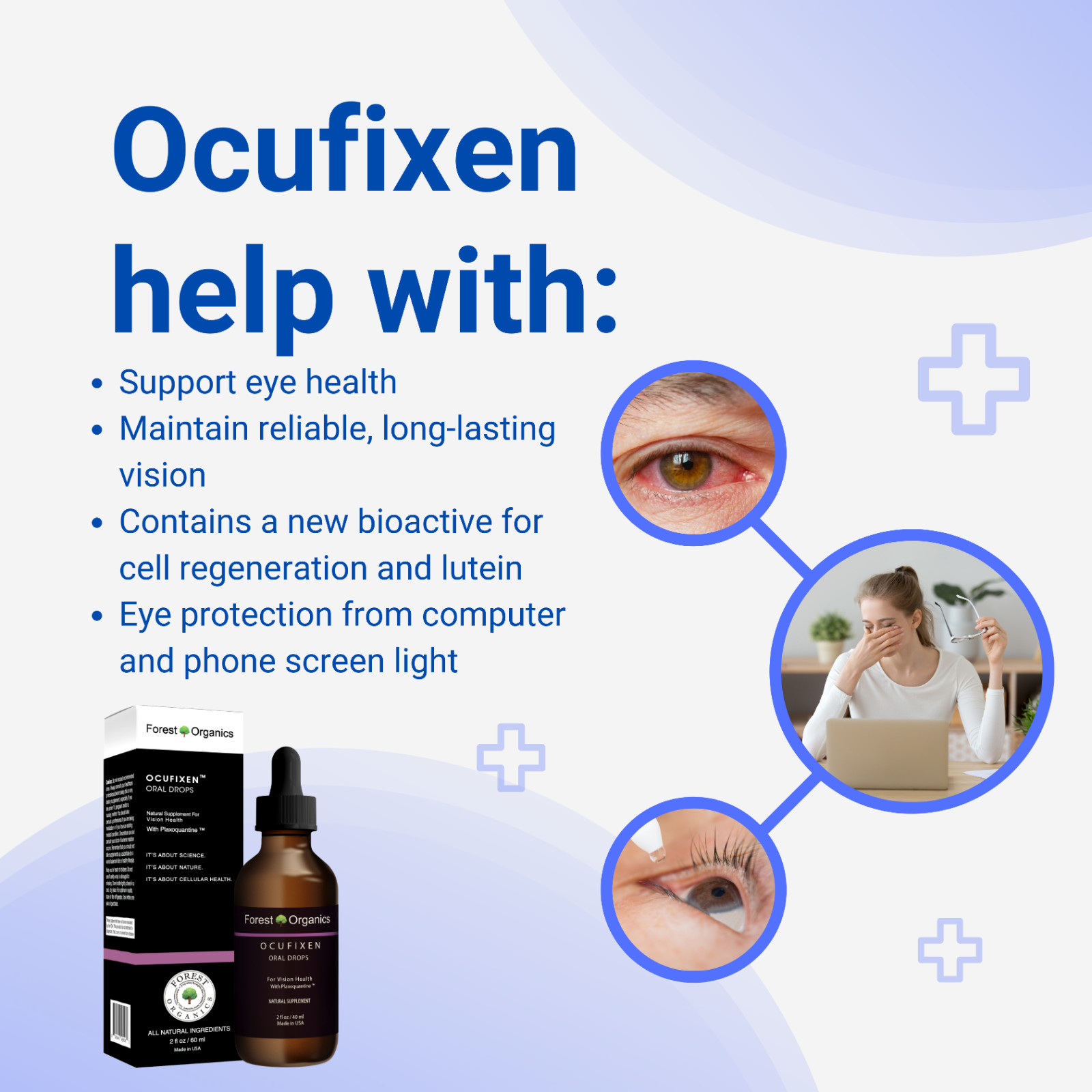 Eye Health Vitamins, Lutein, Support Vision, Improved Eye Health: Screen Protect