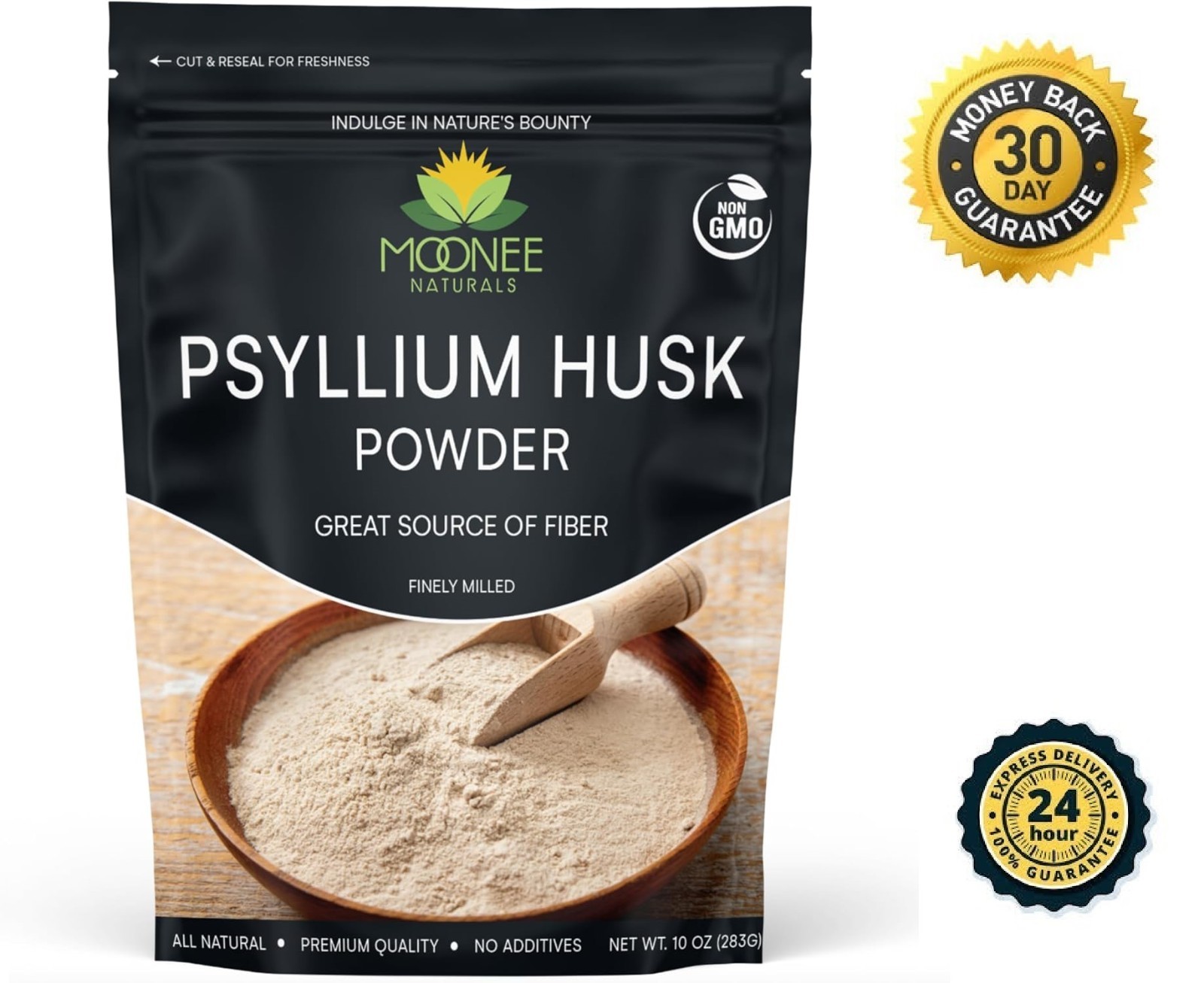 Psyllium Husk Powder (10 OZ), Gluten Free, Non GMO, Finely Ground, Keto Friendly