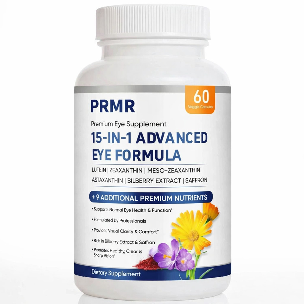 (3 pack) PRMR 15 in 1 Advanced Eye Formula – premium Eye supplement – (180 ct)