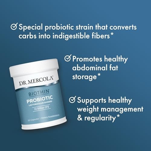 Dr. Mercola Biothin Probiotic – Lactobacillus Gasseri BNR17 – Supports
