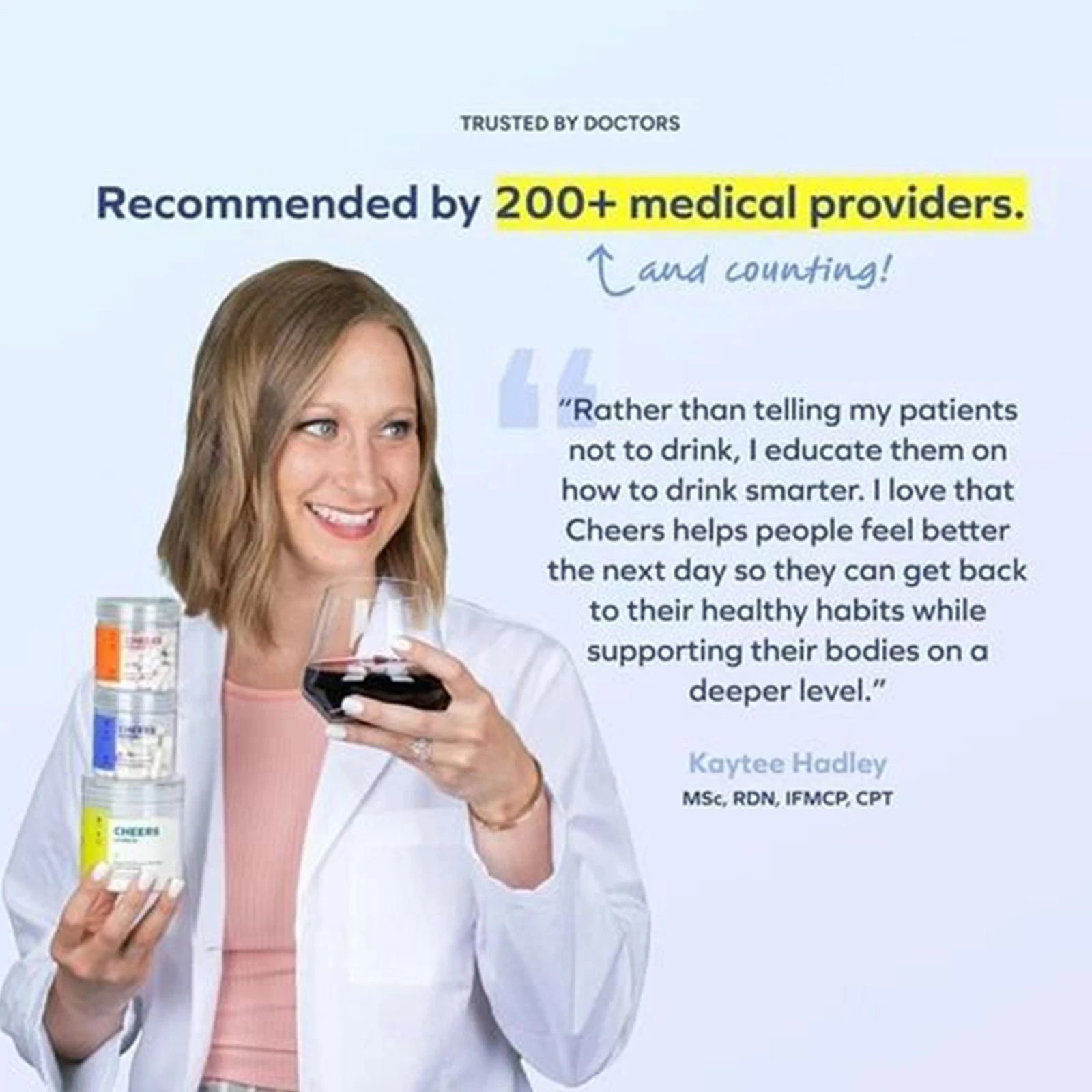 Cheers Restore Supplement w DHM + L-Cysteine After-alcohol Aid Support Your Live
