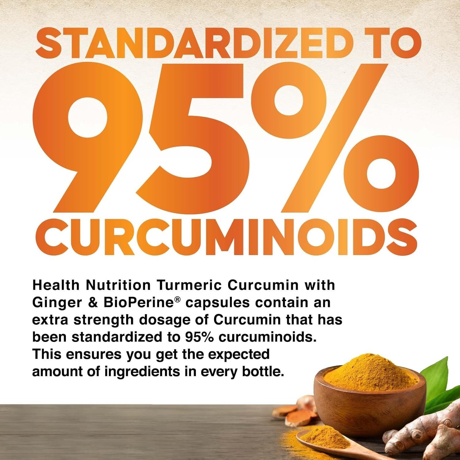 Turmeric Curcumin 2200mg with Ginger & Black Pepper for High Absorption