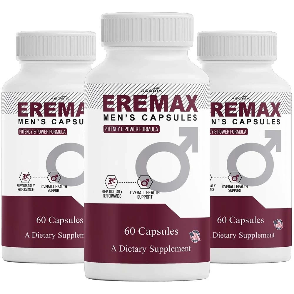 ( 3 Pack ) Eremax Capsules – Men’s Vitality & Performance Support Supplement