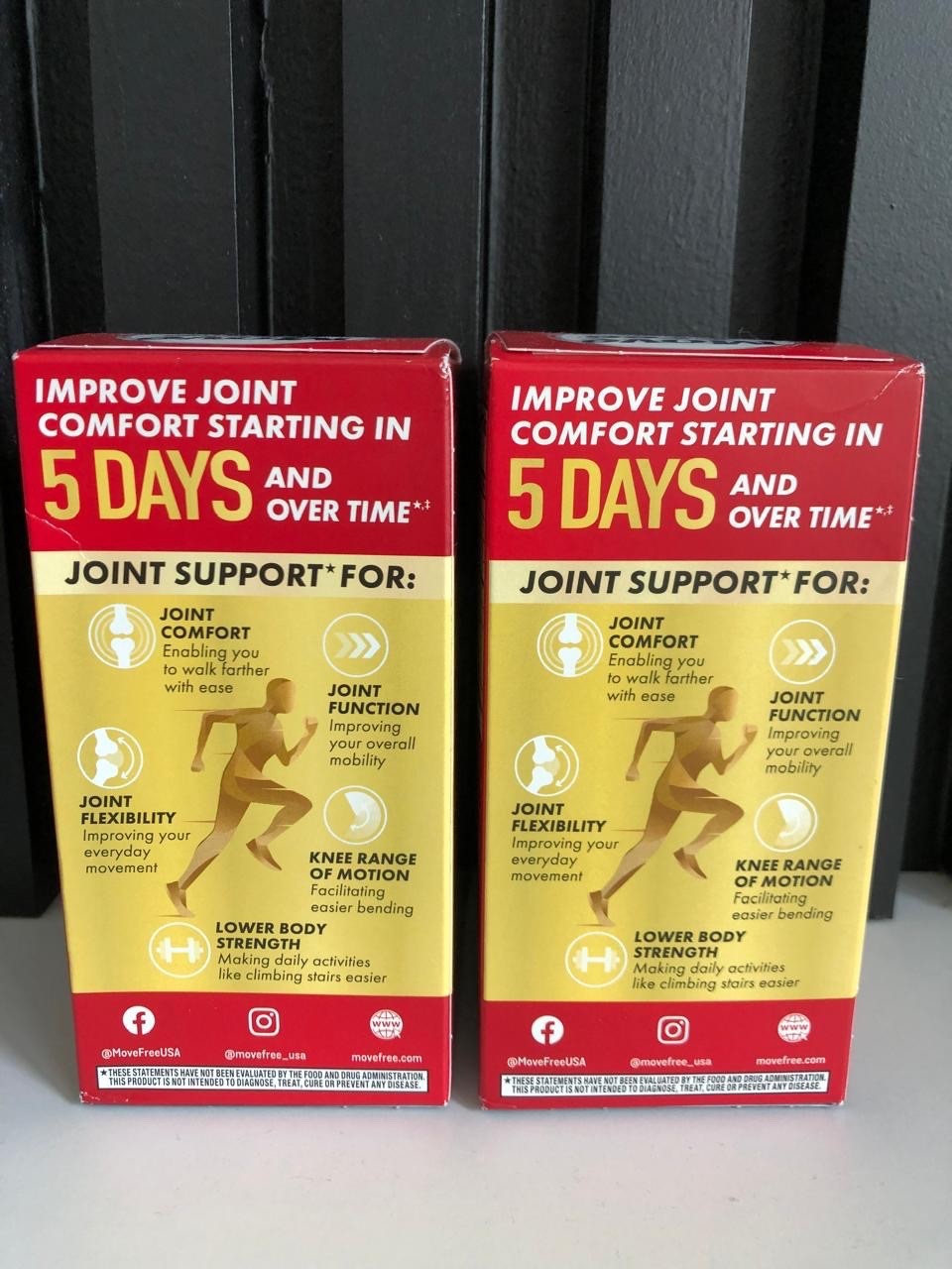 Move Free Joint Support Tablets – 180 Total (2 Boxes), New Sealed