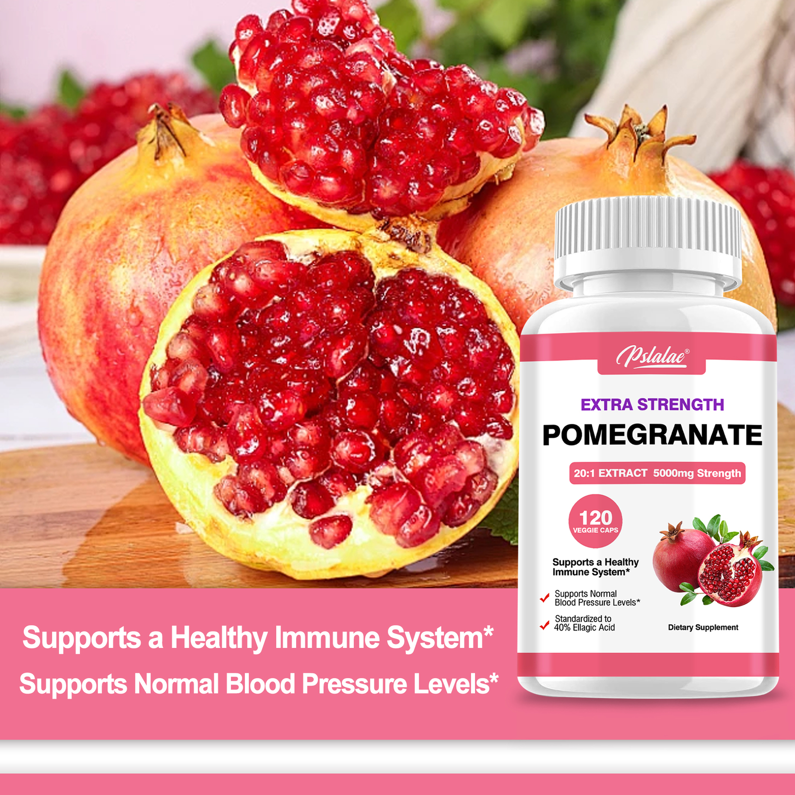 Pomegranate 5000mg – Antioxidant, Anti-ageing & Hormone Support, Heart Health