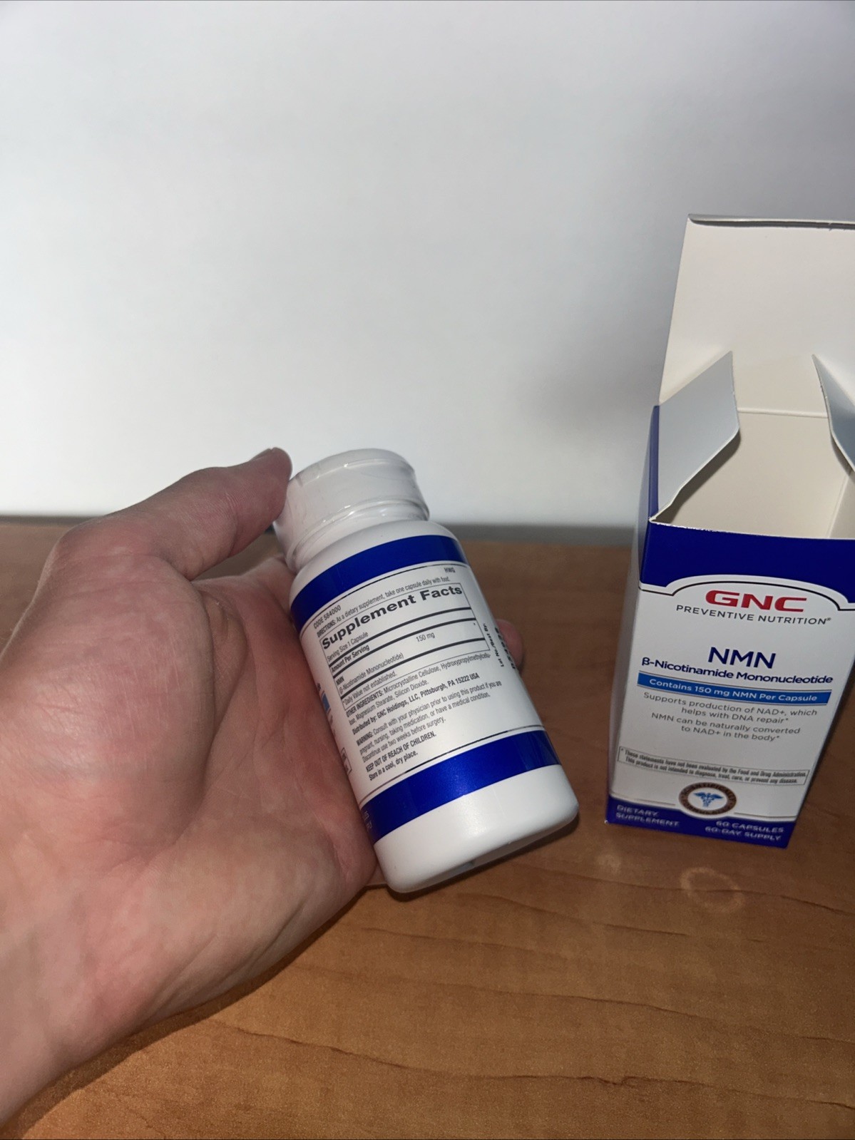 NMN B-Nicotinamode Mononucleotide GNC NMN SUPPLIMENT 150mg Capsules