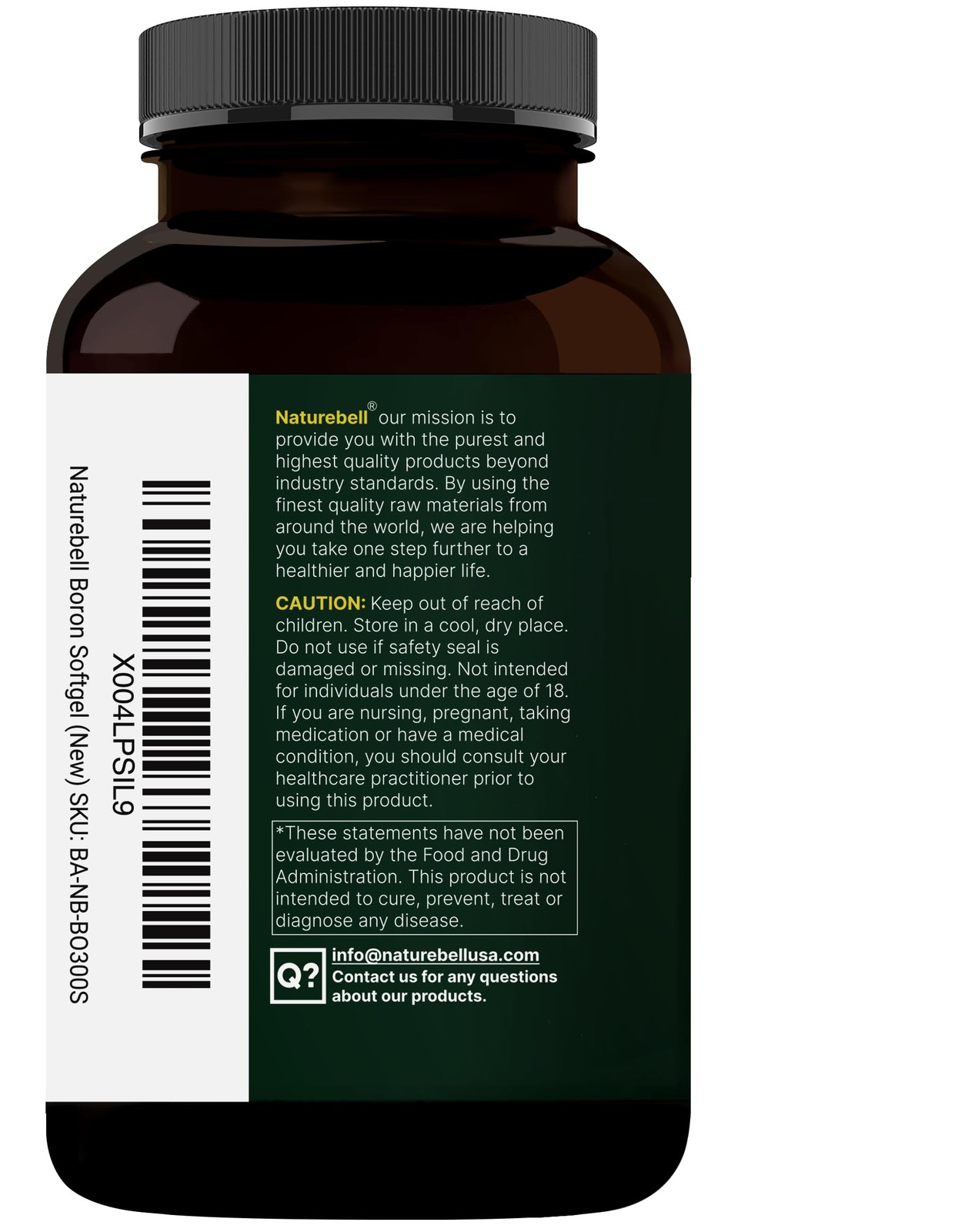 Boron 10mg, 300 Softgels with MCT Oil | High Absorption 300 Count (Pack of 1)