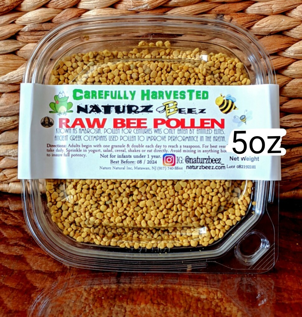 BEE POLLEN PURE RAW CAREFULLY HARVESTED 5oz / 141g Seasonal Allergies, Energy