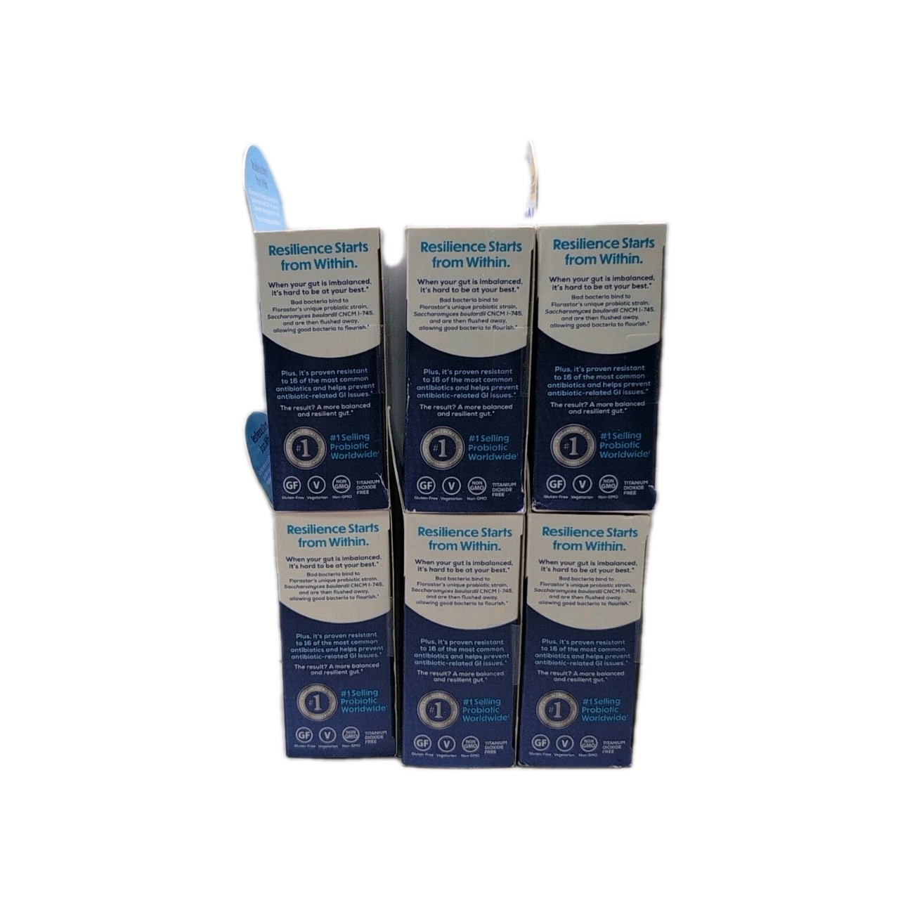 (6) Florastor Daily Probiotic Supplement – 20 Capsules Each Box Exp. 04/2027+