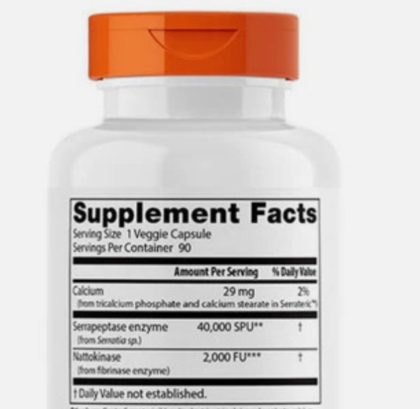 Doctor’s Best Natto-Serra Vitamin Capsule – 90 Count EXP 07/2027