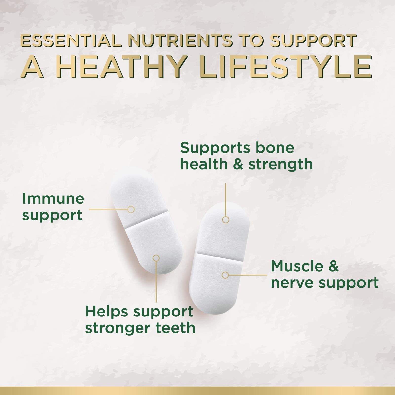 Calcium 1200 mg with Vitamin D3 – Per Serving – Bone 240 Count (Pack of 1)