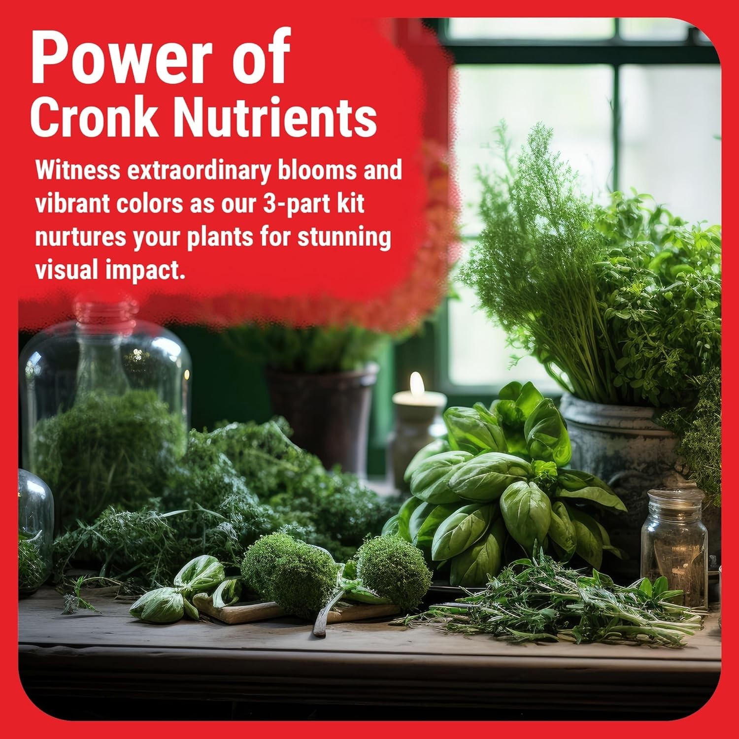 Cronk Nutrients 3-Part Kit: Micro, Grow & Bloom Base Fertilizers, 3 x 1L | Optim