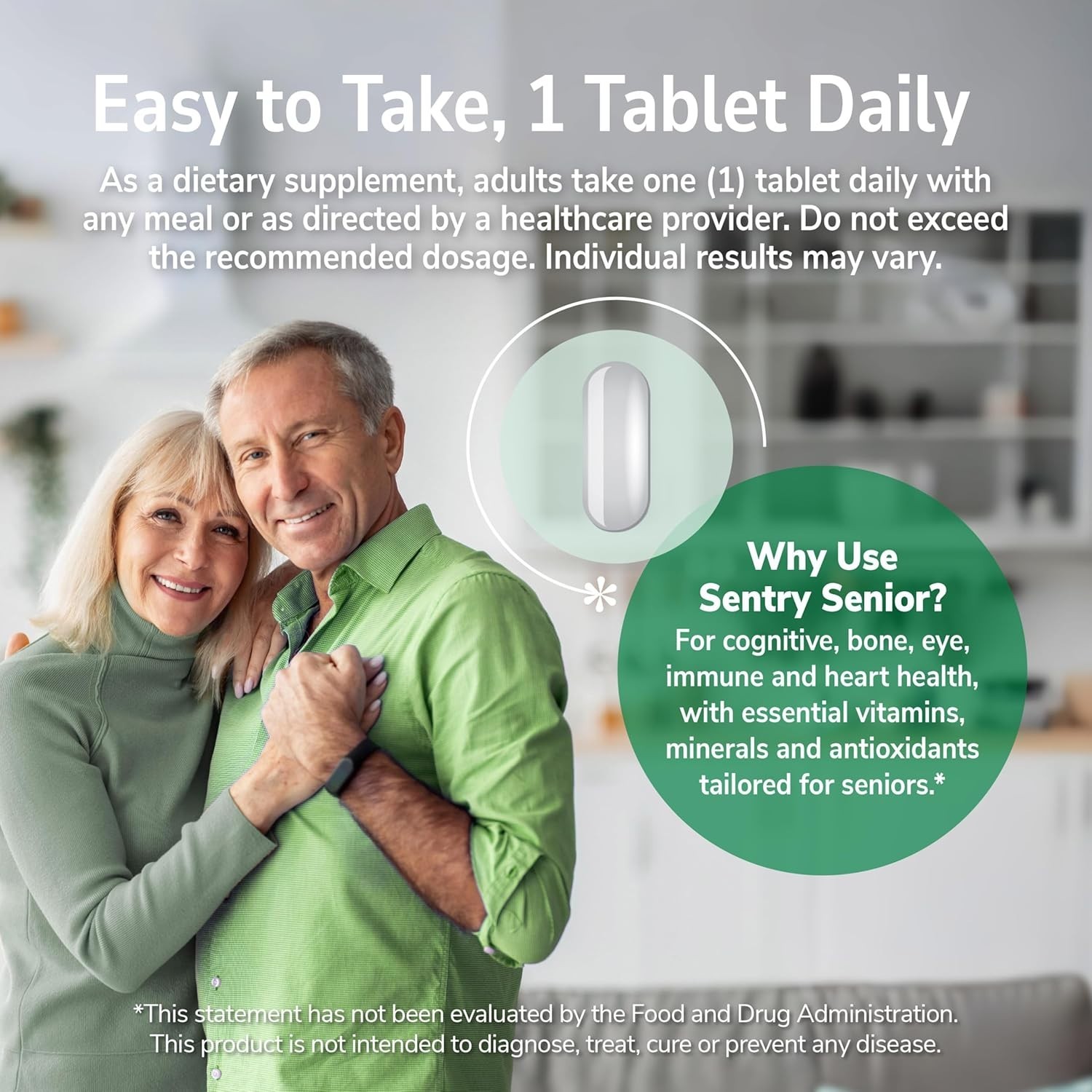 Balanced Sentry Senior 125-Count Multivitamin Tablets – Vitality for 55+ Adults