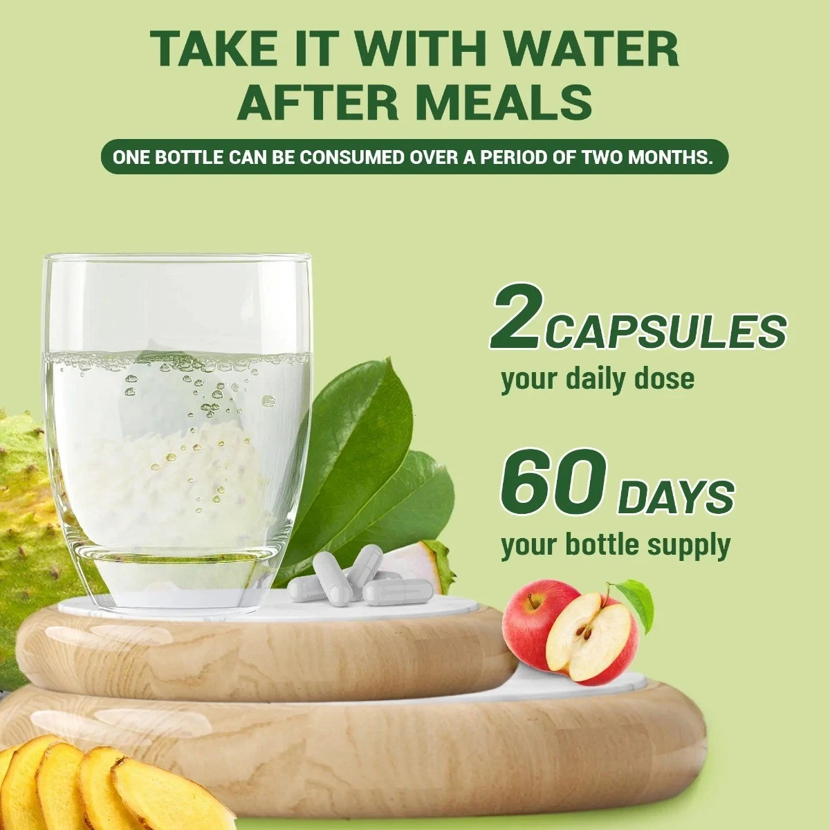 Soursop 120 Capsules – 24-in-1 for Skin, Joint & Bone Health