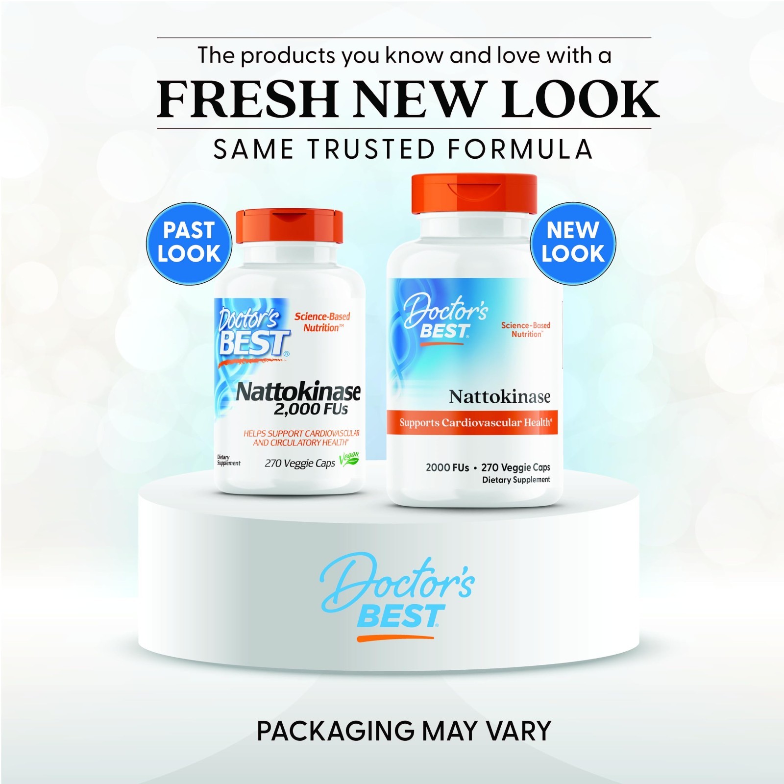 Nattokinase Supplement, Non-GMO, Vegan, Gluten-Free, 270 Veggie Capsules