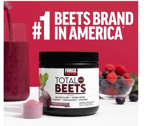 Total Beets Circulation Superfood Beet Root with Blood Pressure Support 120ct