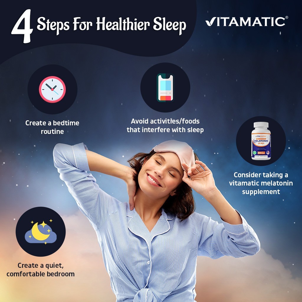 Vitamatic Melatonin 20mg – 1 Year Supply | Natural Berry Flavor – 365 Tablets