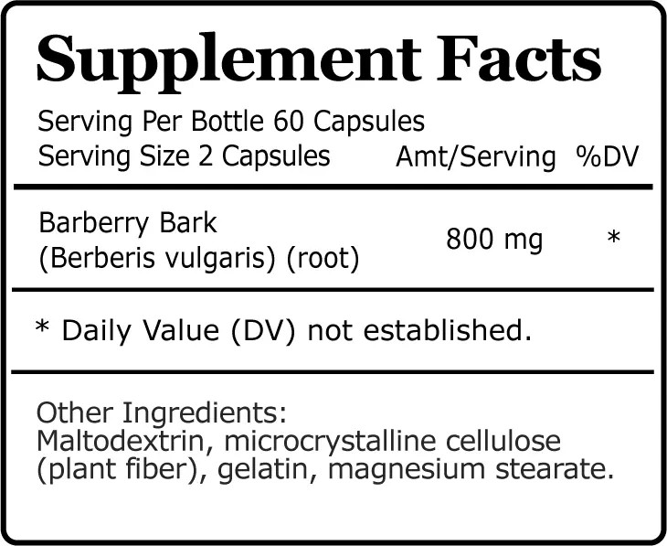 Barberry Root, All Natural, For Inflammation and Liver, Anti-Inflammatory