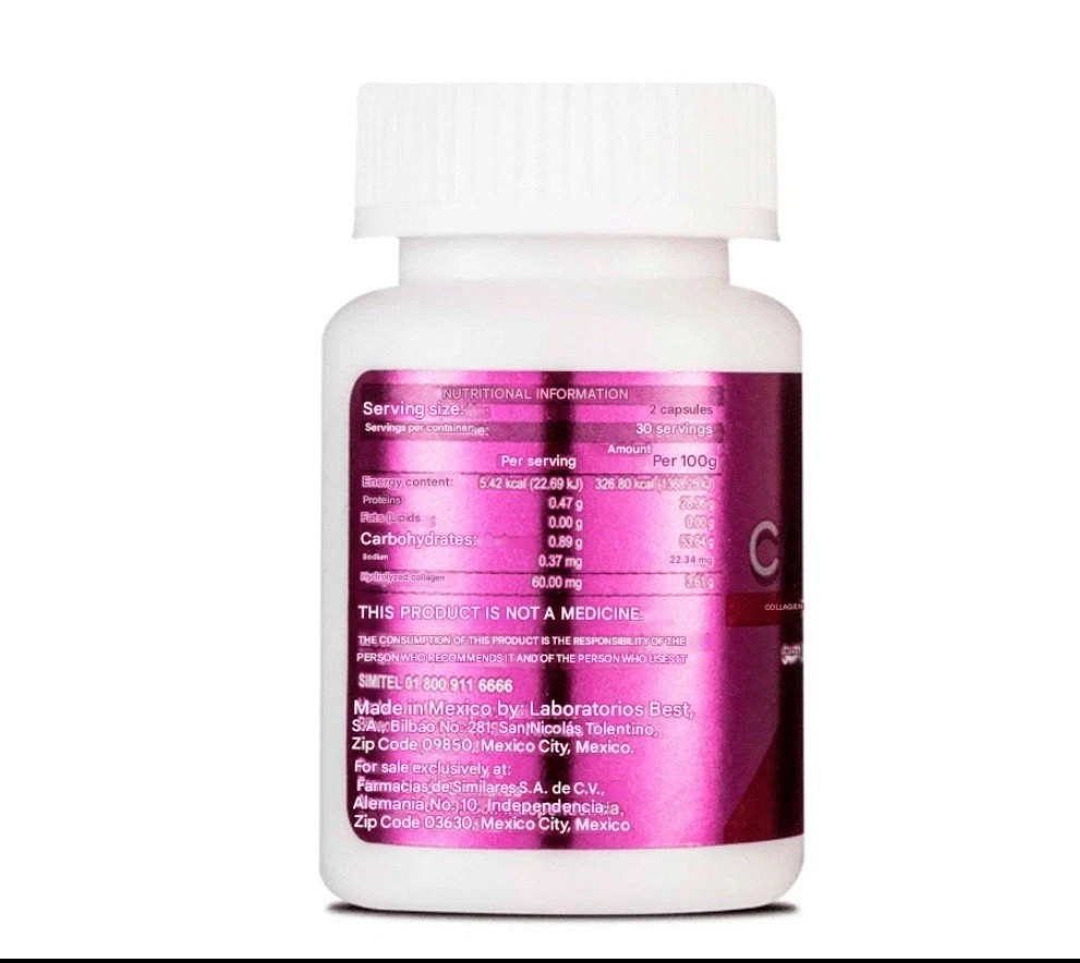 SIMI Colageno Hidrolizado Para Cabello, SIMI Colageno Hydrolyzed Collagen Mexico